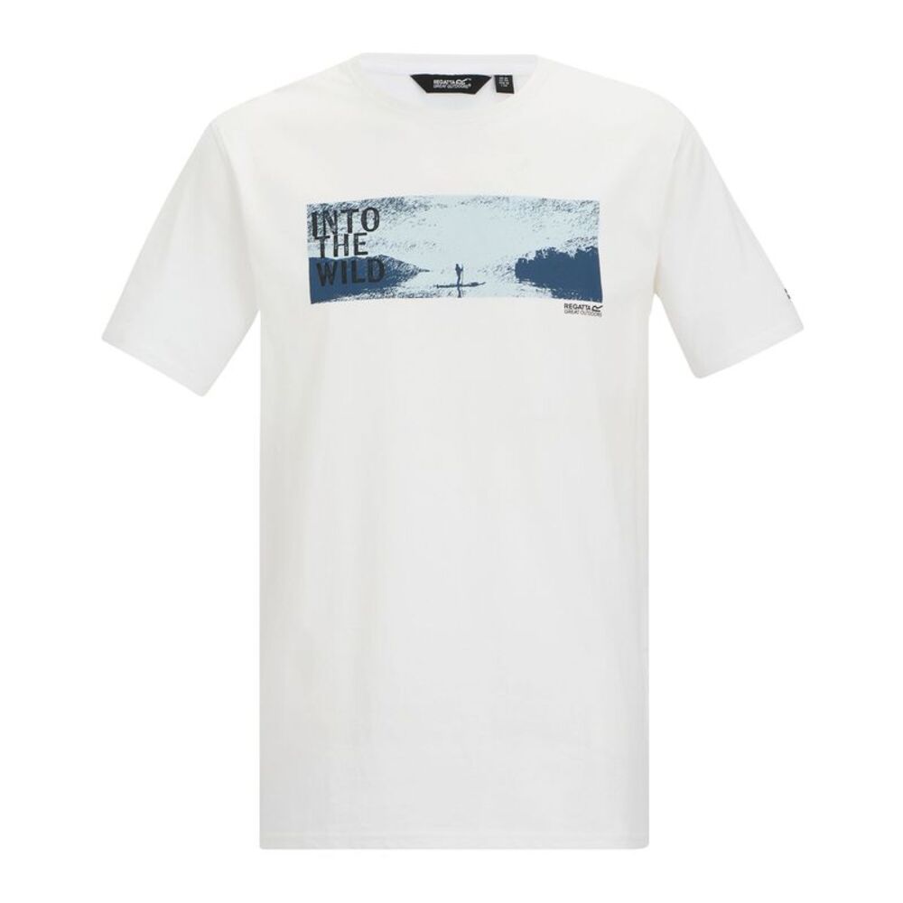 Regatta Mens Cline IX Outdoor Wild T-Shirt / White